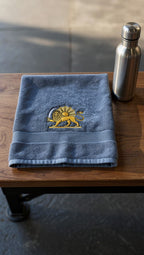 Persian Lion & Sun Embroidered Cotton Hand Towel